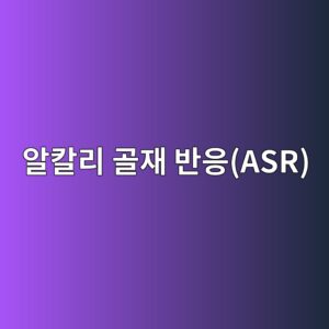 알칼리 골재 반응(ASR)의 발생 메커니즘과 억제 기술 9 ec958cecb9bceba6ac eab3a8ec9eac ebb098ec9d91asr 1786069895